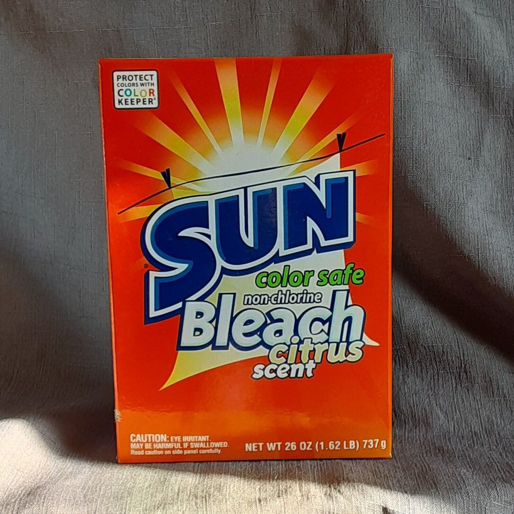 (2) Sun Color Safe Non-Chlorine Bleach Citrus Scent 26 oz (1.62 lb) 2547 Vintage